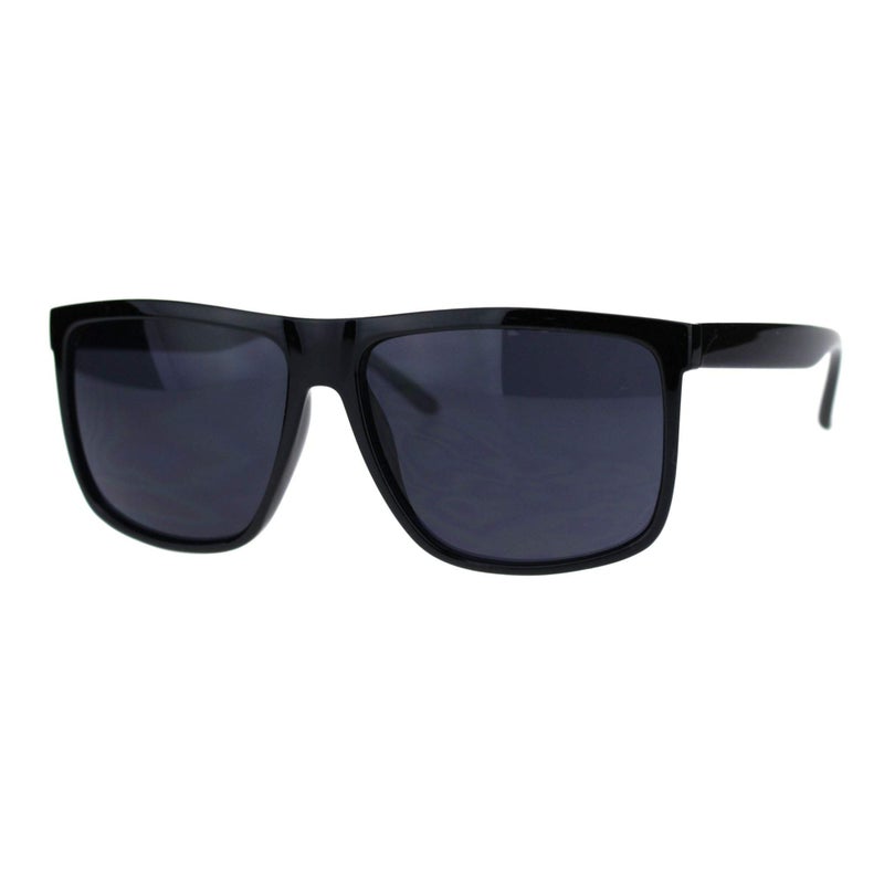 JuicyOrange Juicy Orange Dark Black Lens Men's Sunglasses Classic Square Frame Black - Image 1